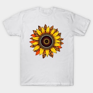 Leopard Sunflower T-Shirt